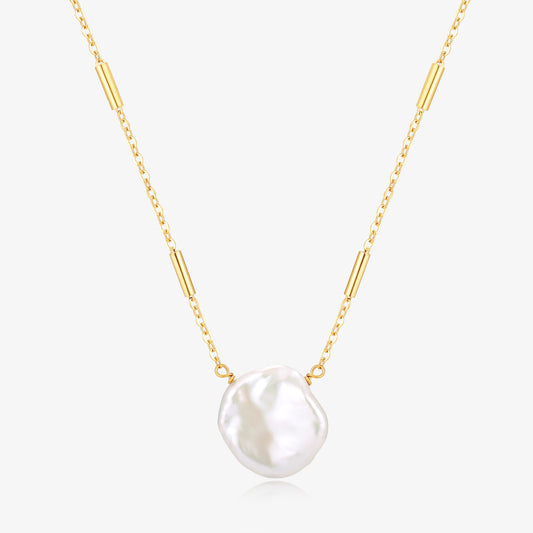 Big Patel Pearl Elegant Gold and Silver Chain Necklaces