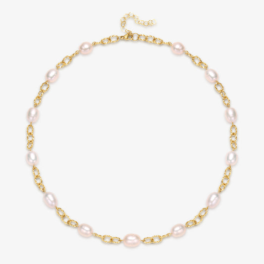 Stationary Design Fresh Water Pearl Necklace