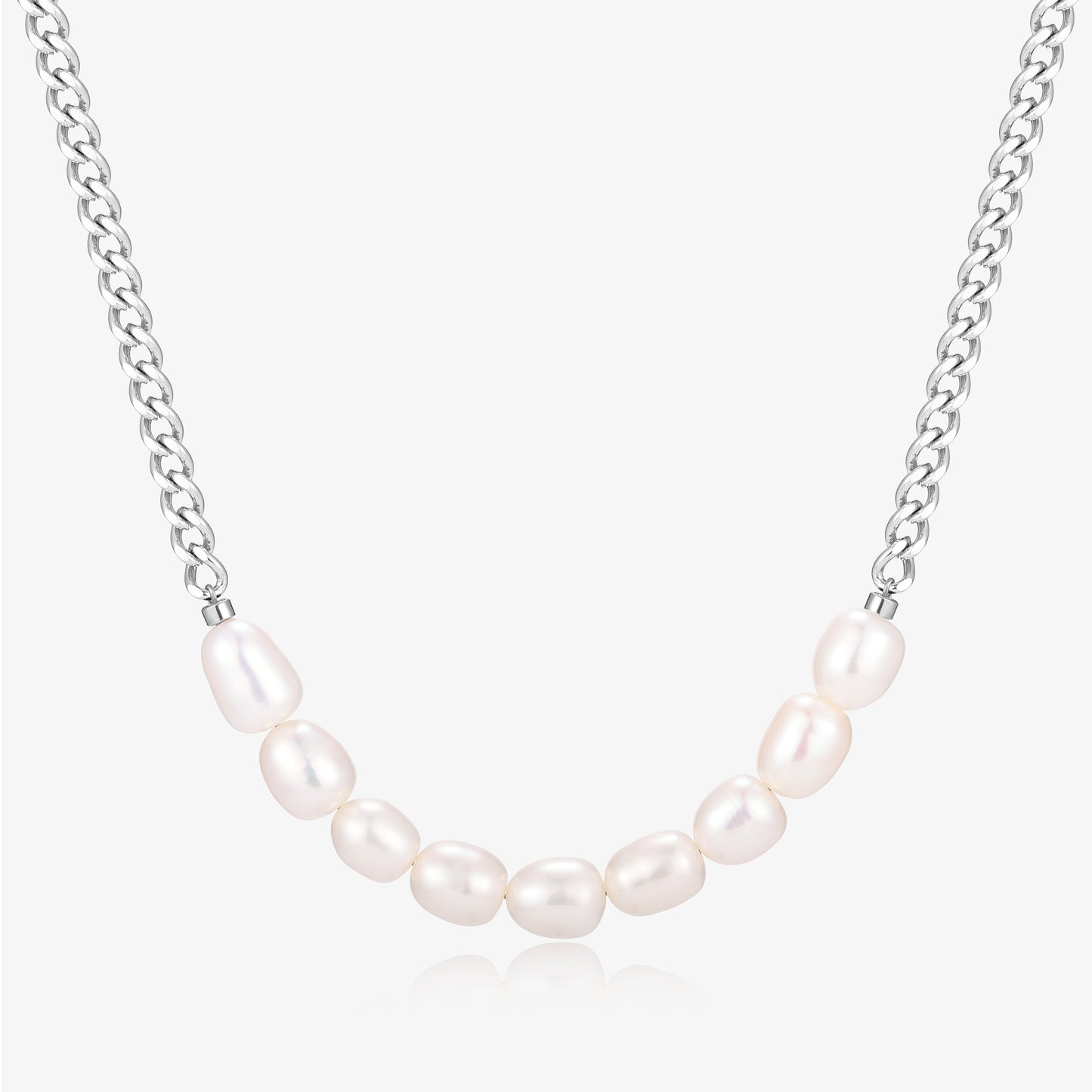 Smiling Face Design Fresh Water Pearl Necklace